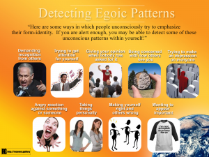 Detecting Egoic Patterns